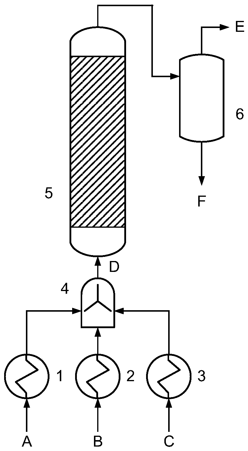 Tower type microreactor for continuous synthesis of 2-mercaptobenzothiazole