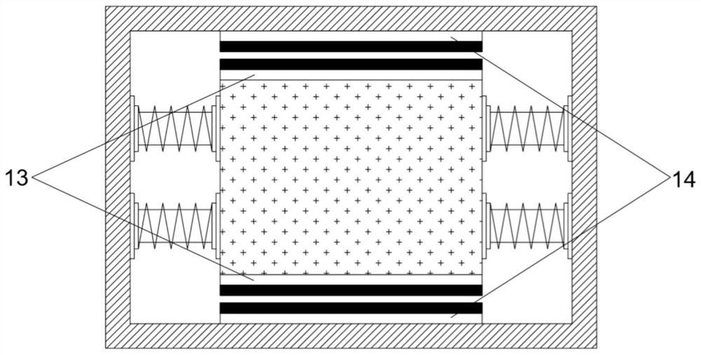 Horizontal tuning frame type eddy current damper