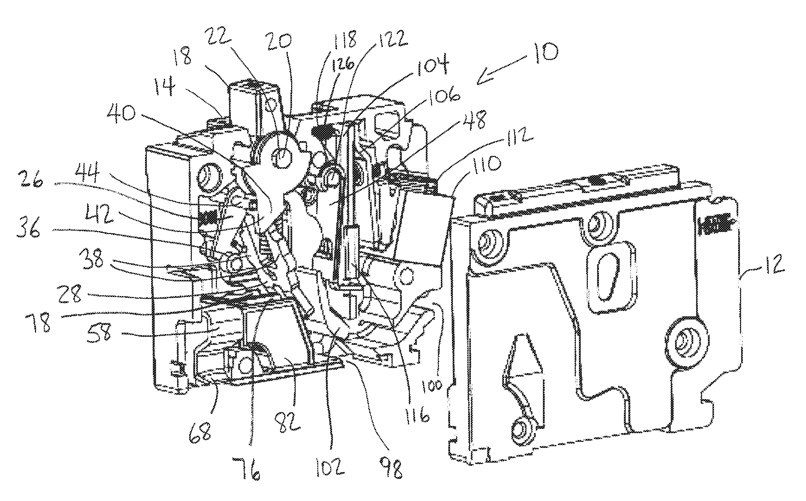 Circuit breaker having dual arc chamber