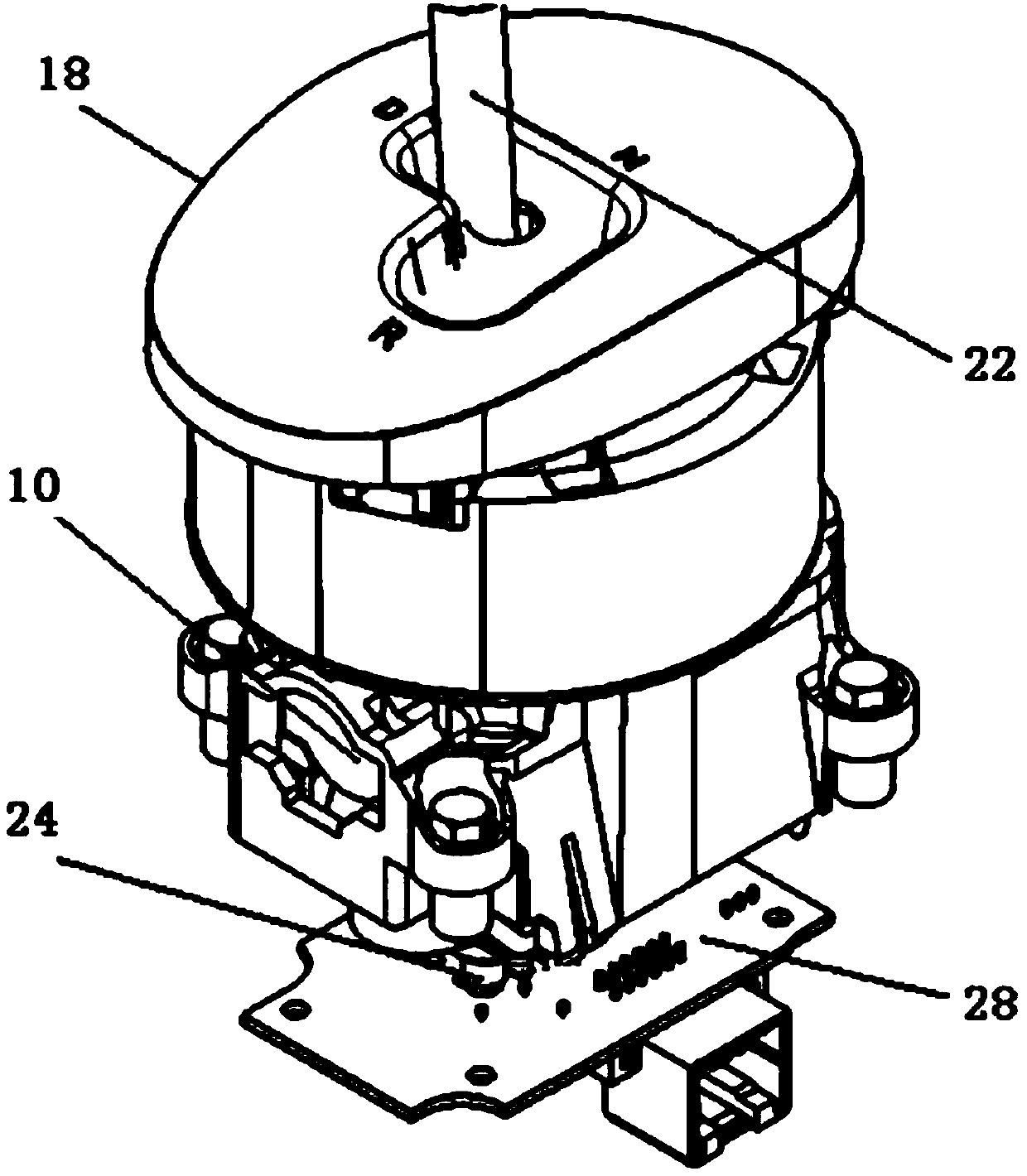 Electronic gear selection and shifting control mechanism for electric car