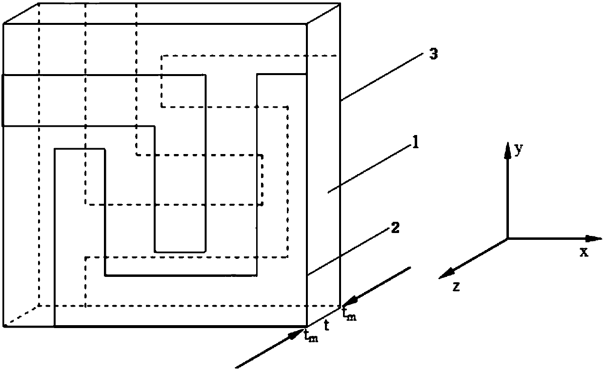 Metamaterial-based electromagnetic wave asymmetric transmission controller