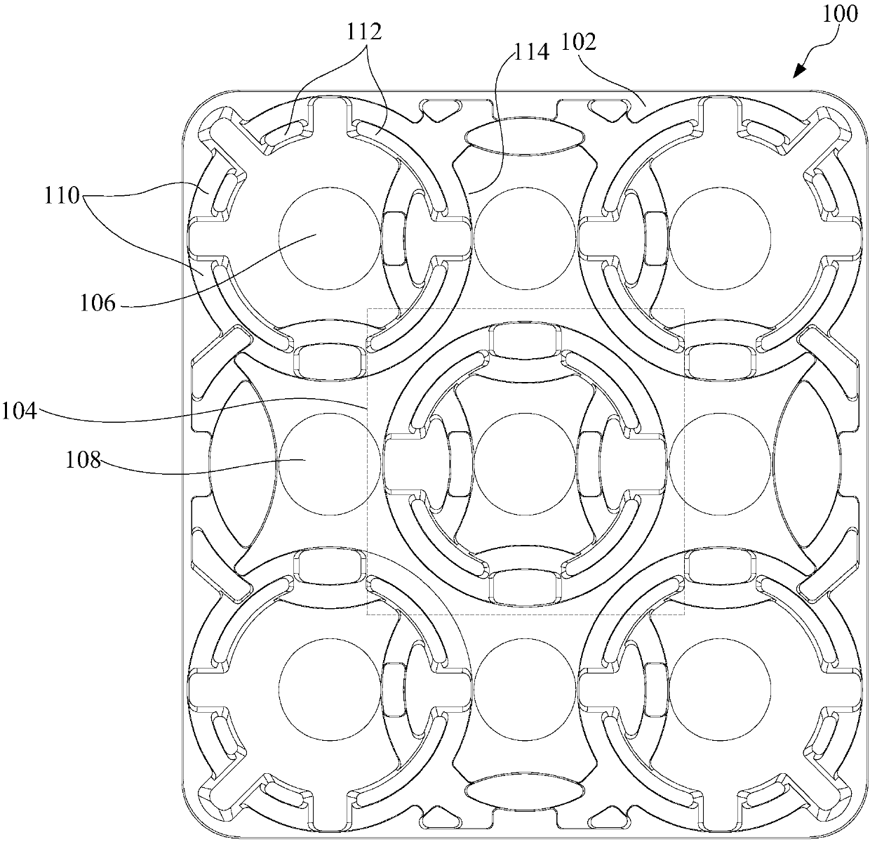 Hub packaging assembly