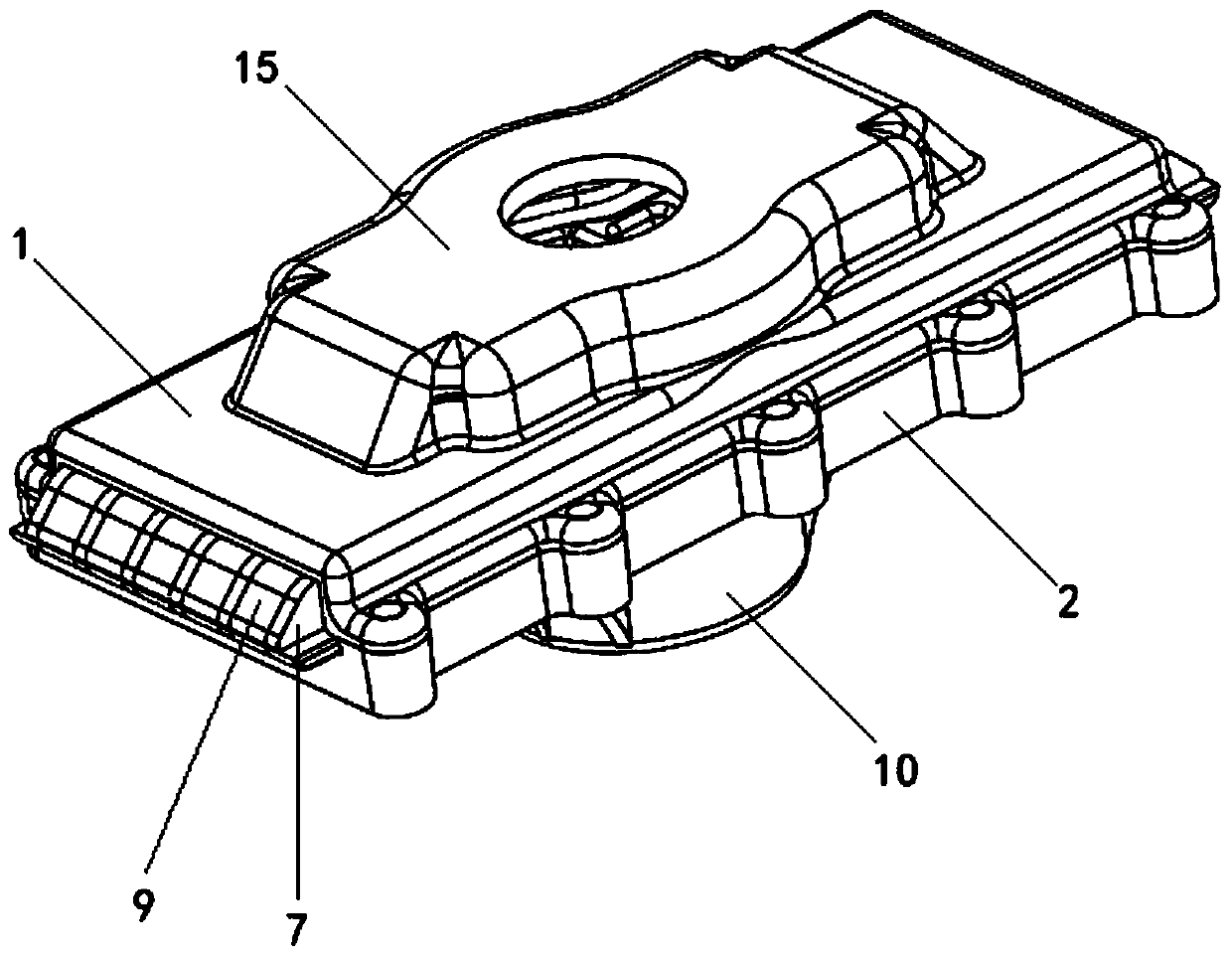 Electromagnet lockset male plug based on slider