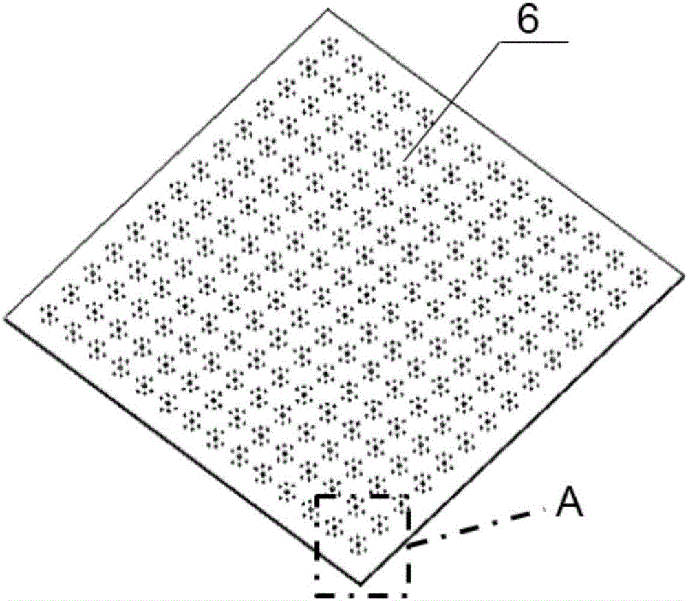 Sensing array capable of implementing high-accuracy synchronous measurement of three-dimensional deformation and three-dimensional pressure