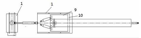 Installation and removal crane for mining devices