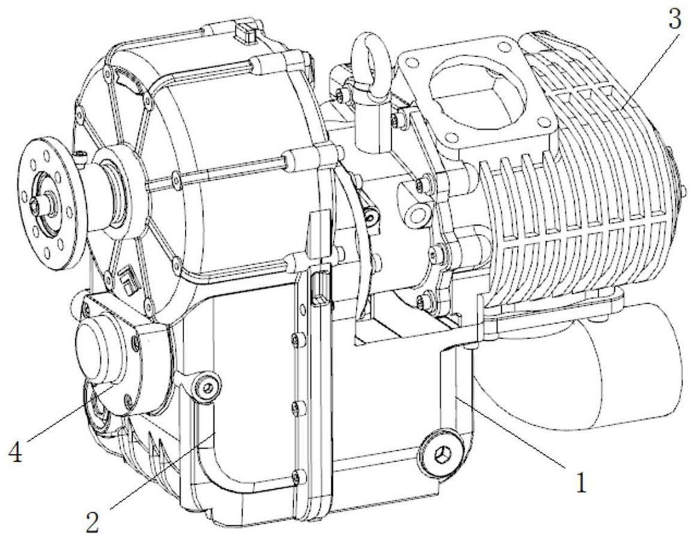 Internal circulation oil way system for intelligently detecting oil supply state of air compressor