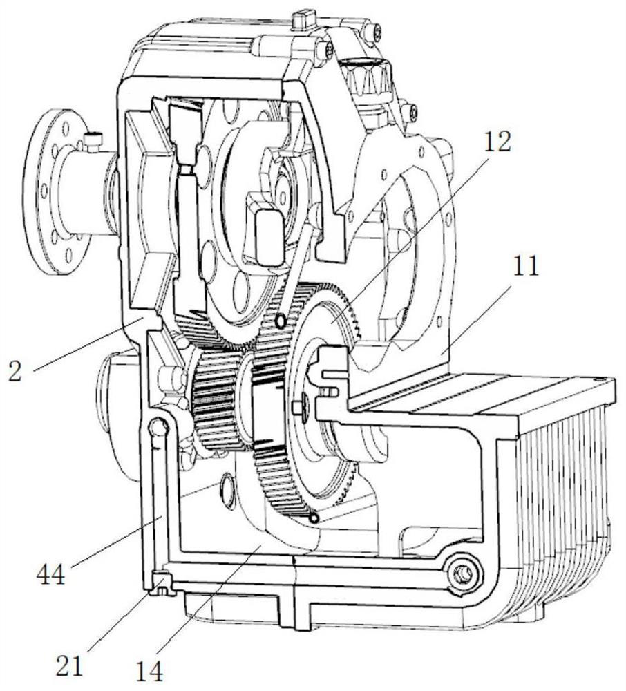 Internal circulation oil way system for intelligently detecting oil supply state of air compressor