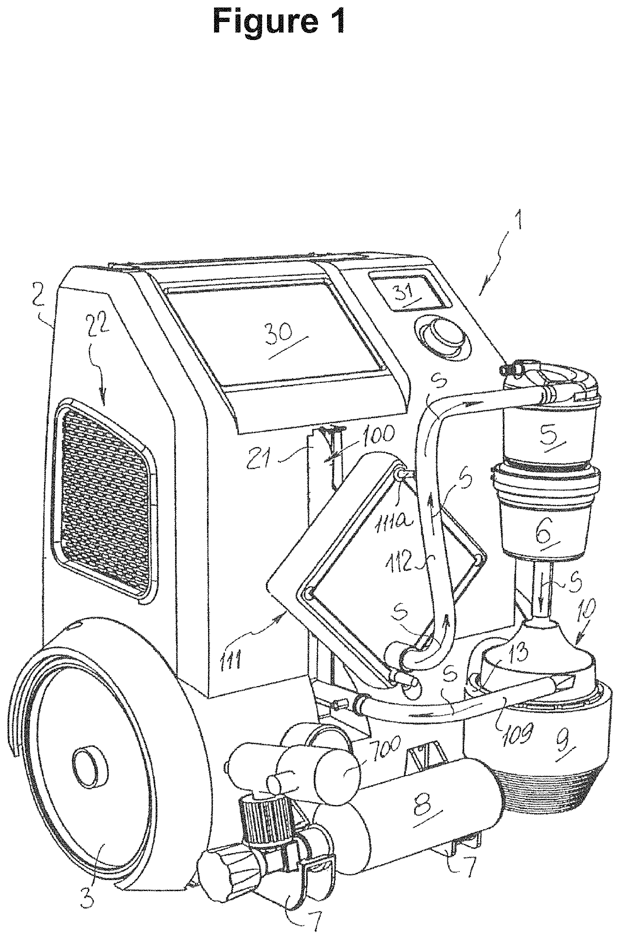 Portable medical apparatus for cardiopulmonary aid to patients