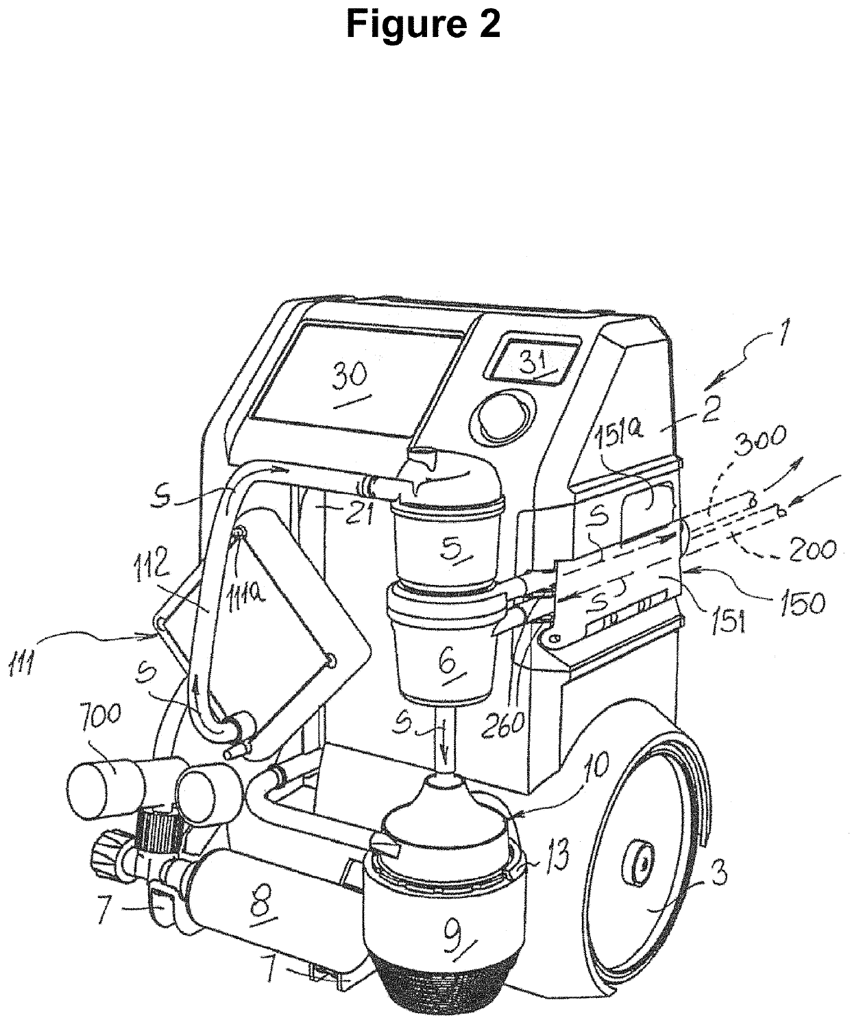 Portable medical apparatus for cardiopulmonary aid to patients