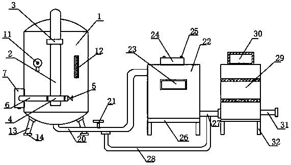 Heavy metal graded absorption equipment for sewage treatment