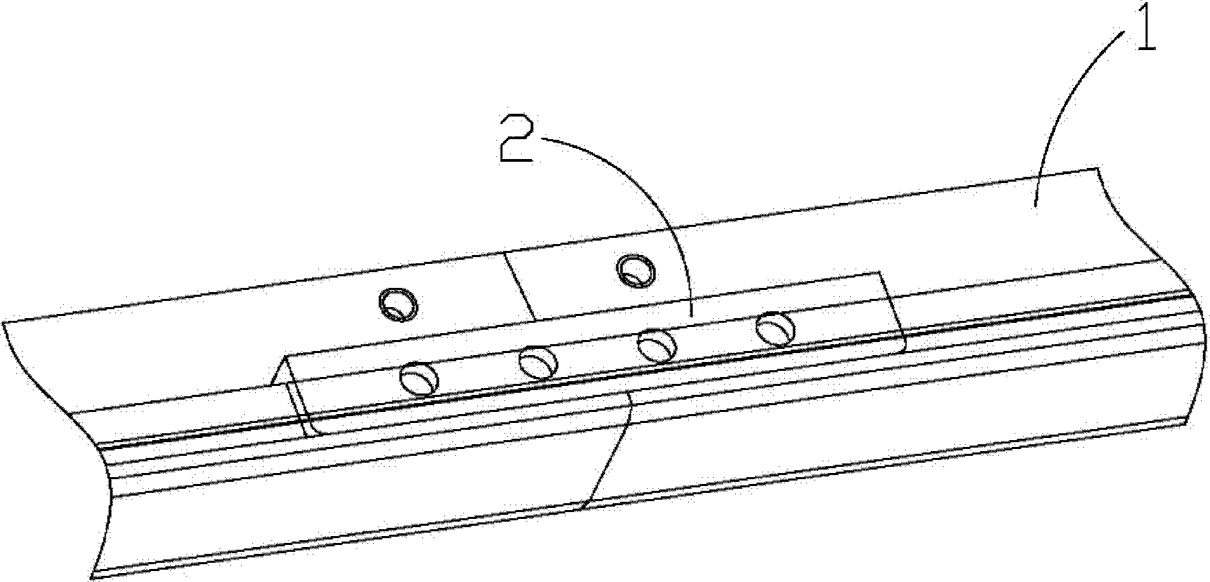 Television mullion structure and manufacturing method thereof