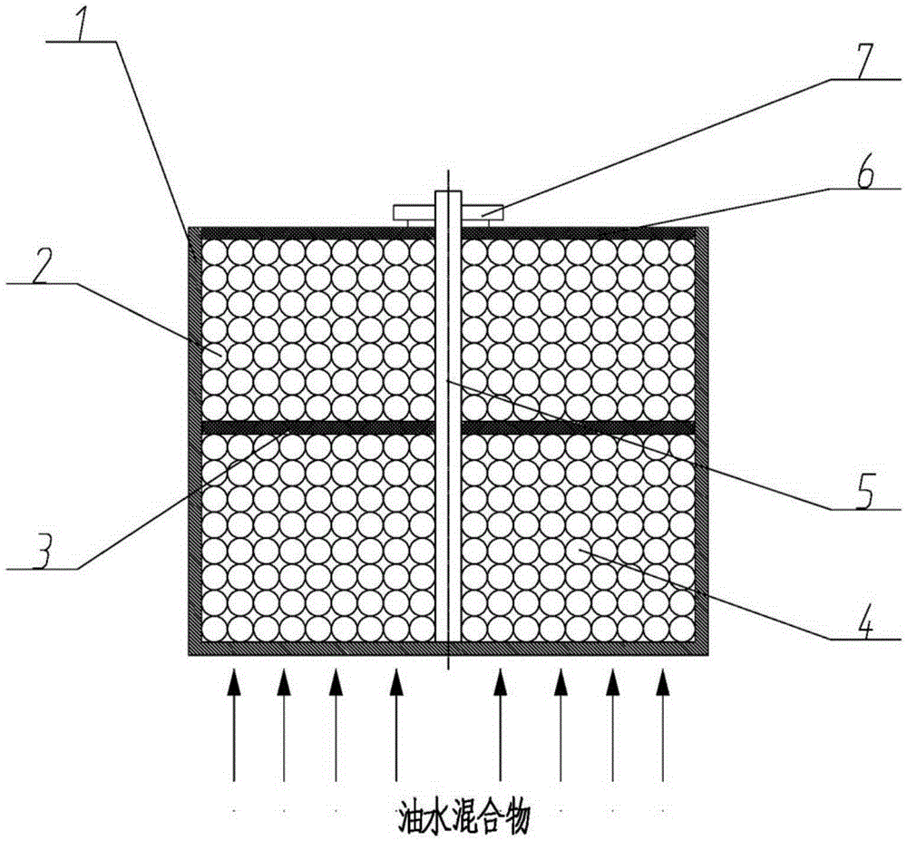 Preparation method for structured packing for oil-water separation