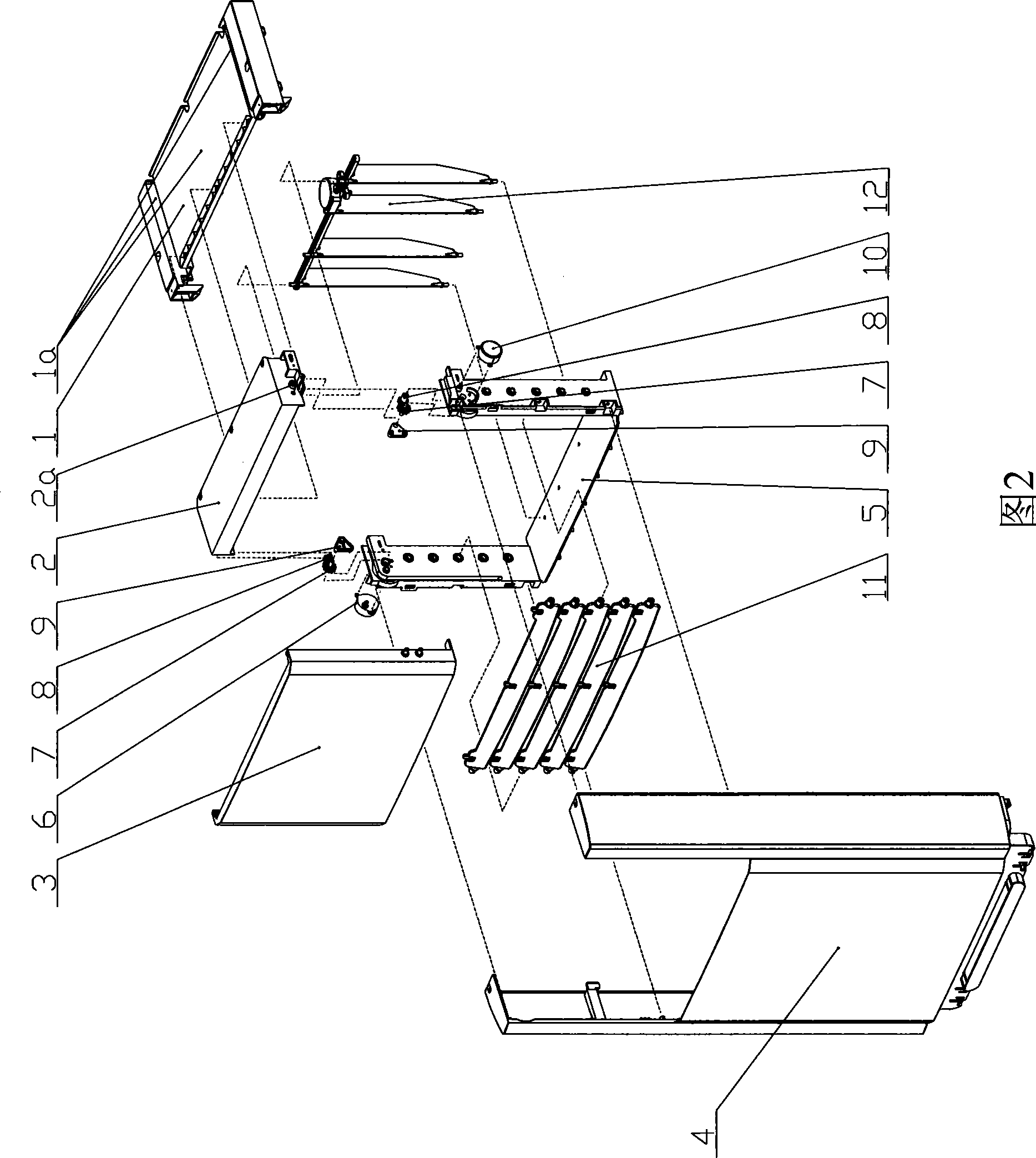 Door opening and closing mechanism for front air outlet of cabinet air-conditioner