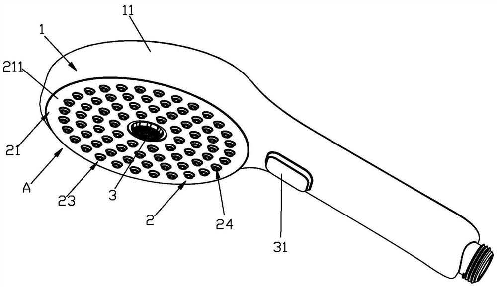 Descaling mechanism of liquid outlet device, liquid outlet device, shower head and faucet