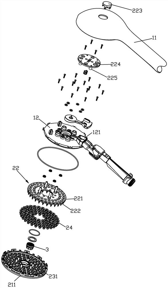 Descaling mechanism of liquid outlet device, liquid outlet device, shower head and faucet