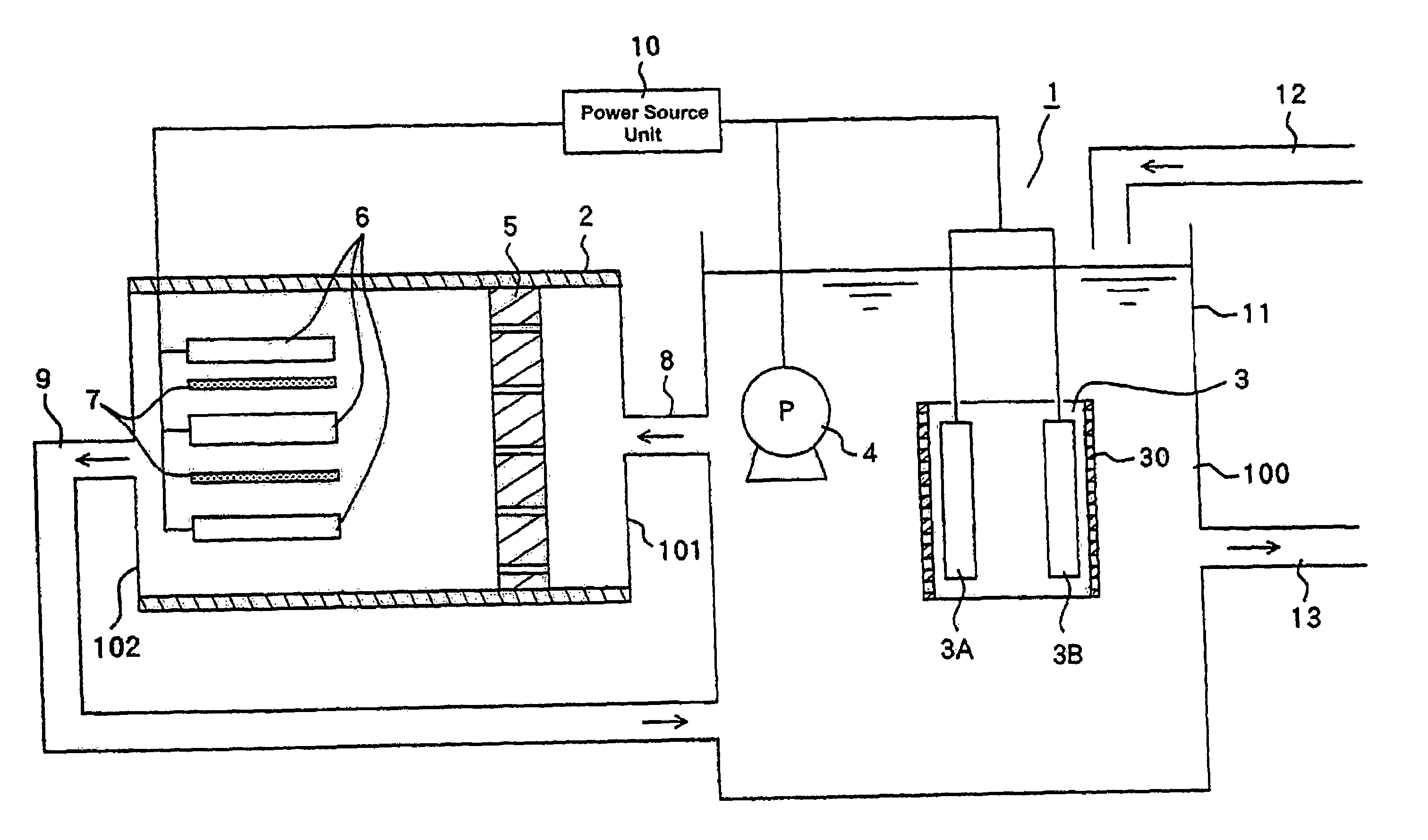 Photocatalyst water treating apparatus