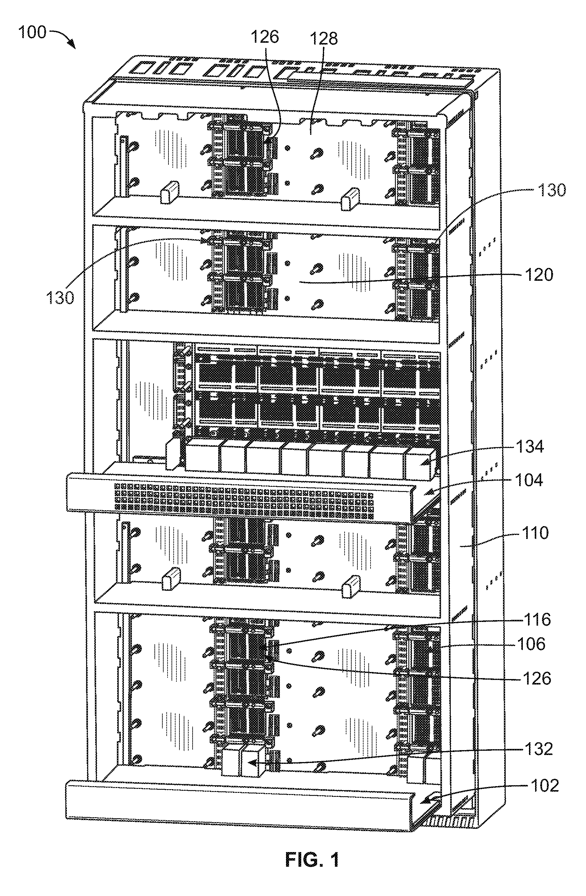 Cable backplane system having mounting blocks