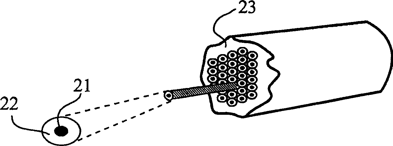 Granular composite material containing metal fiber and its mfg. method