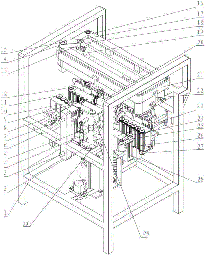 Suspension type goose feather eliminating device