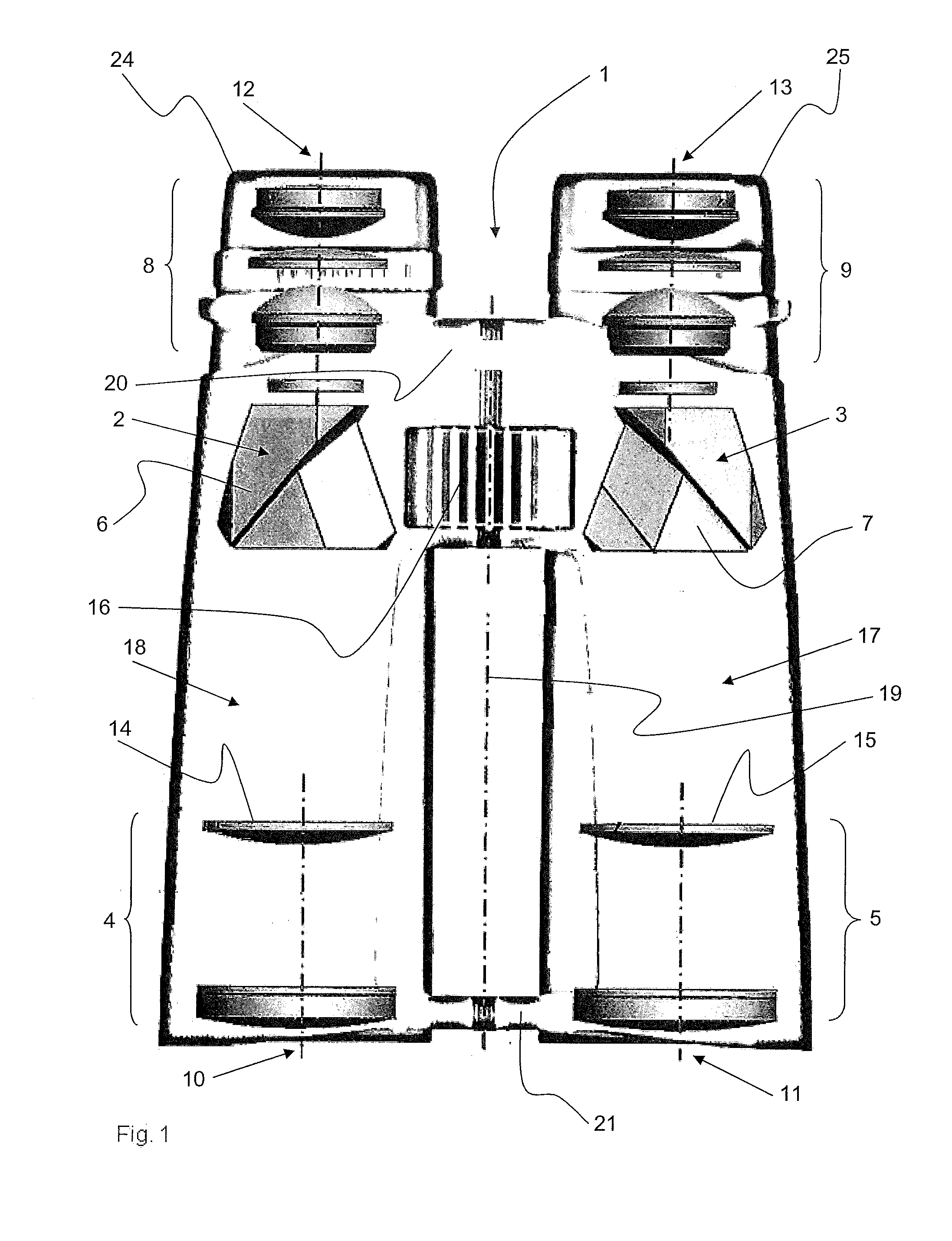 Long-range optical apparatus including binoculars