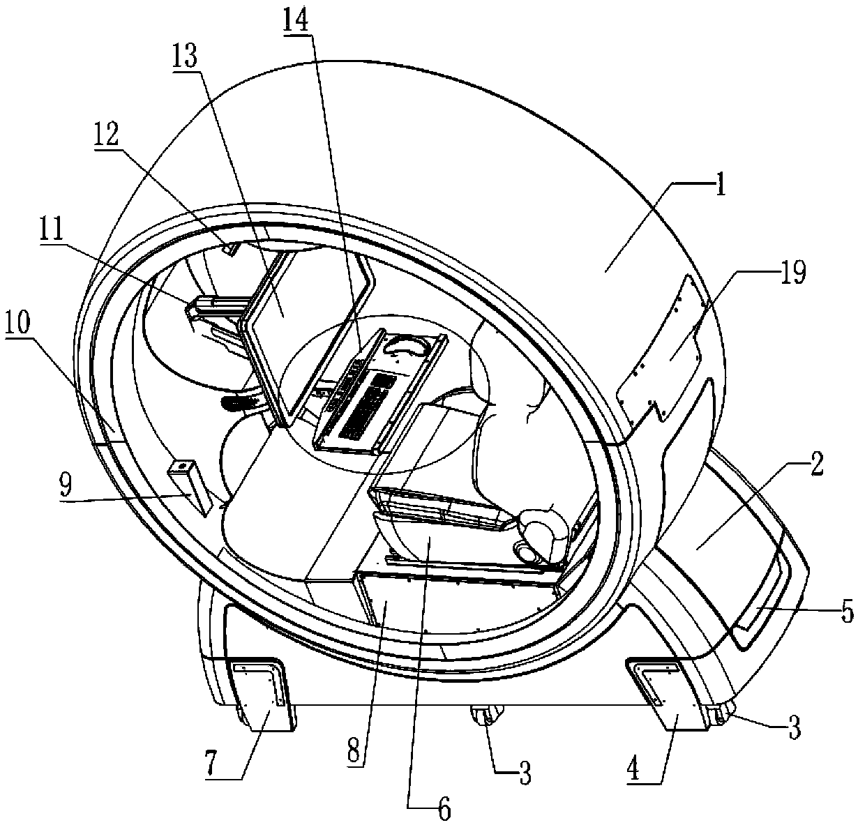 Circular track type e-sport and live broadcast equipment