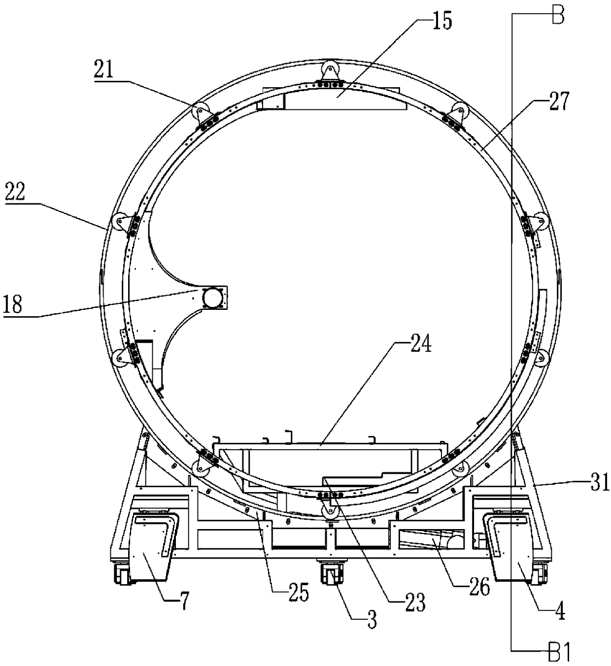 Circular track type e-sport and live broadcast equipment