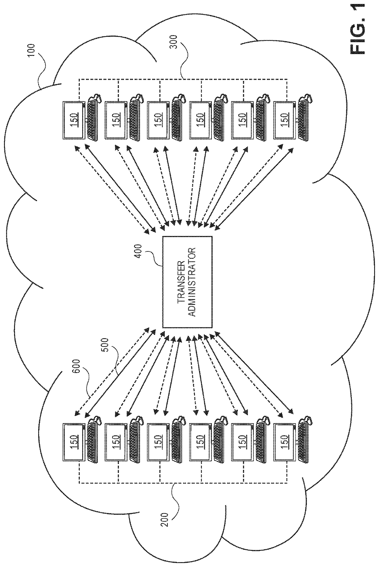 System and method for optimizing transfer of data chunks using radio frequency (RF) handshaking