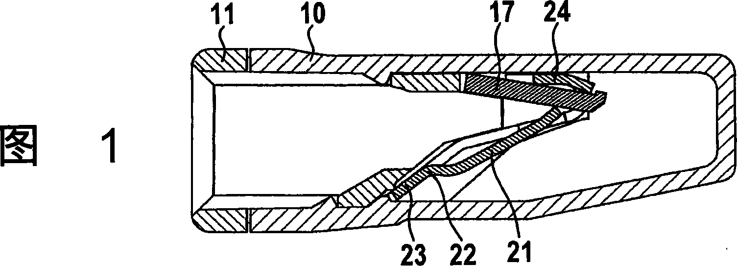 Electric binding terminal