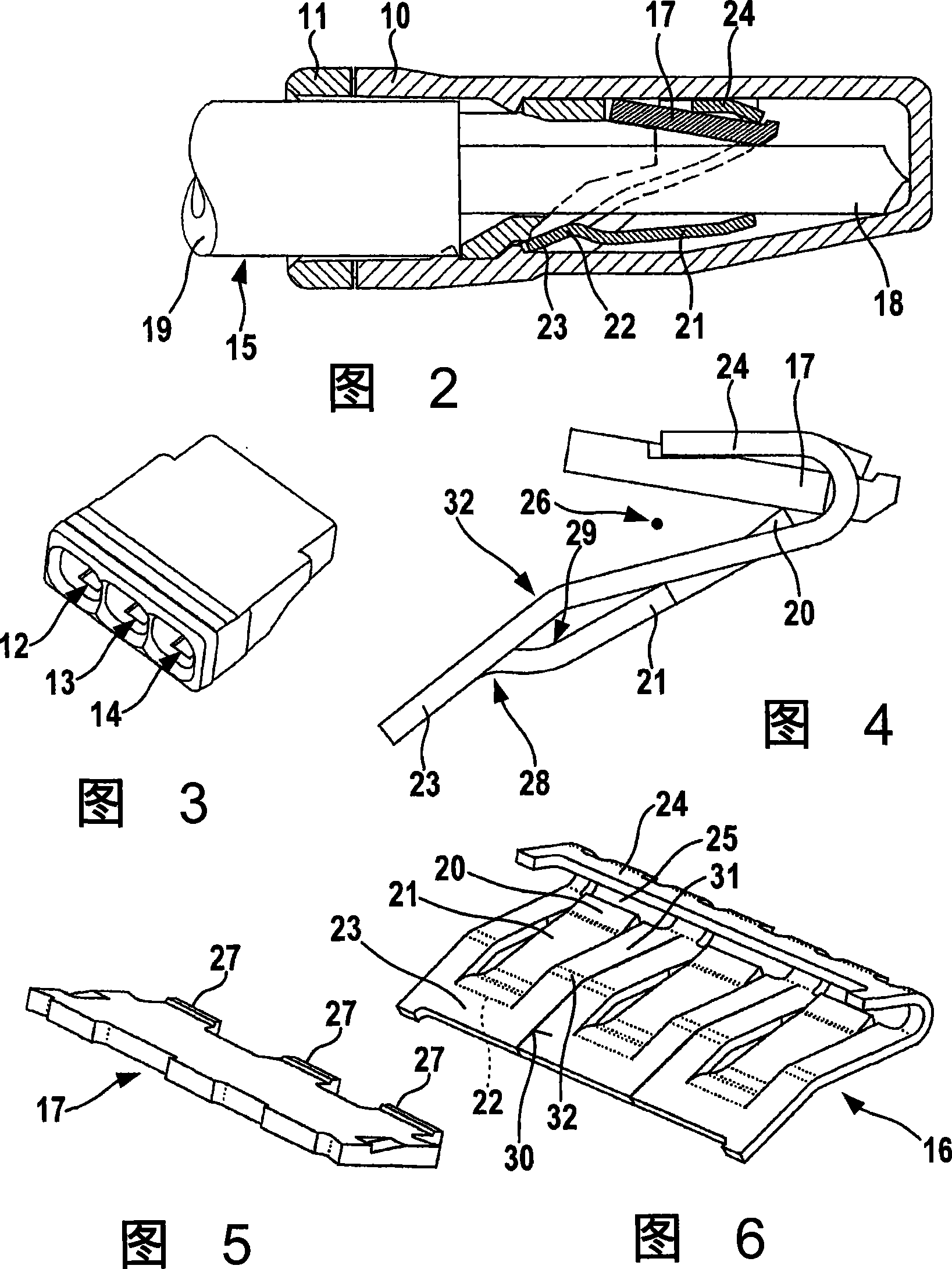 Electric binding terminal