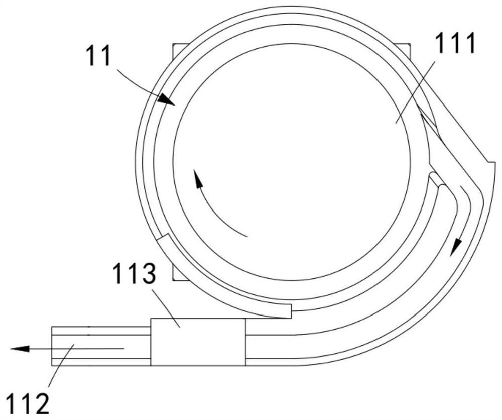 A rotary garlic splitting device