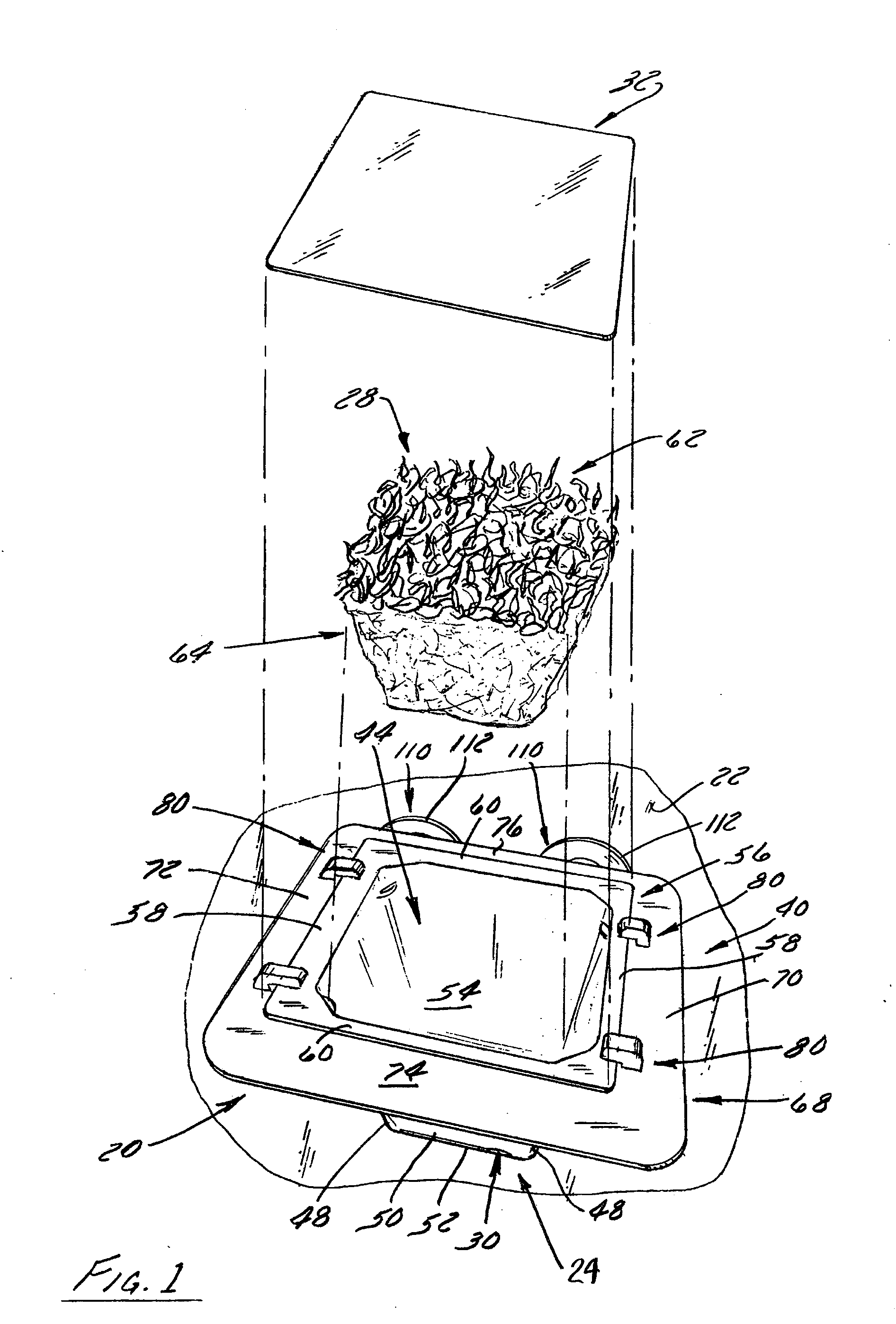 Pet Food Holder, Pet Food Containing Module & Method