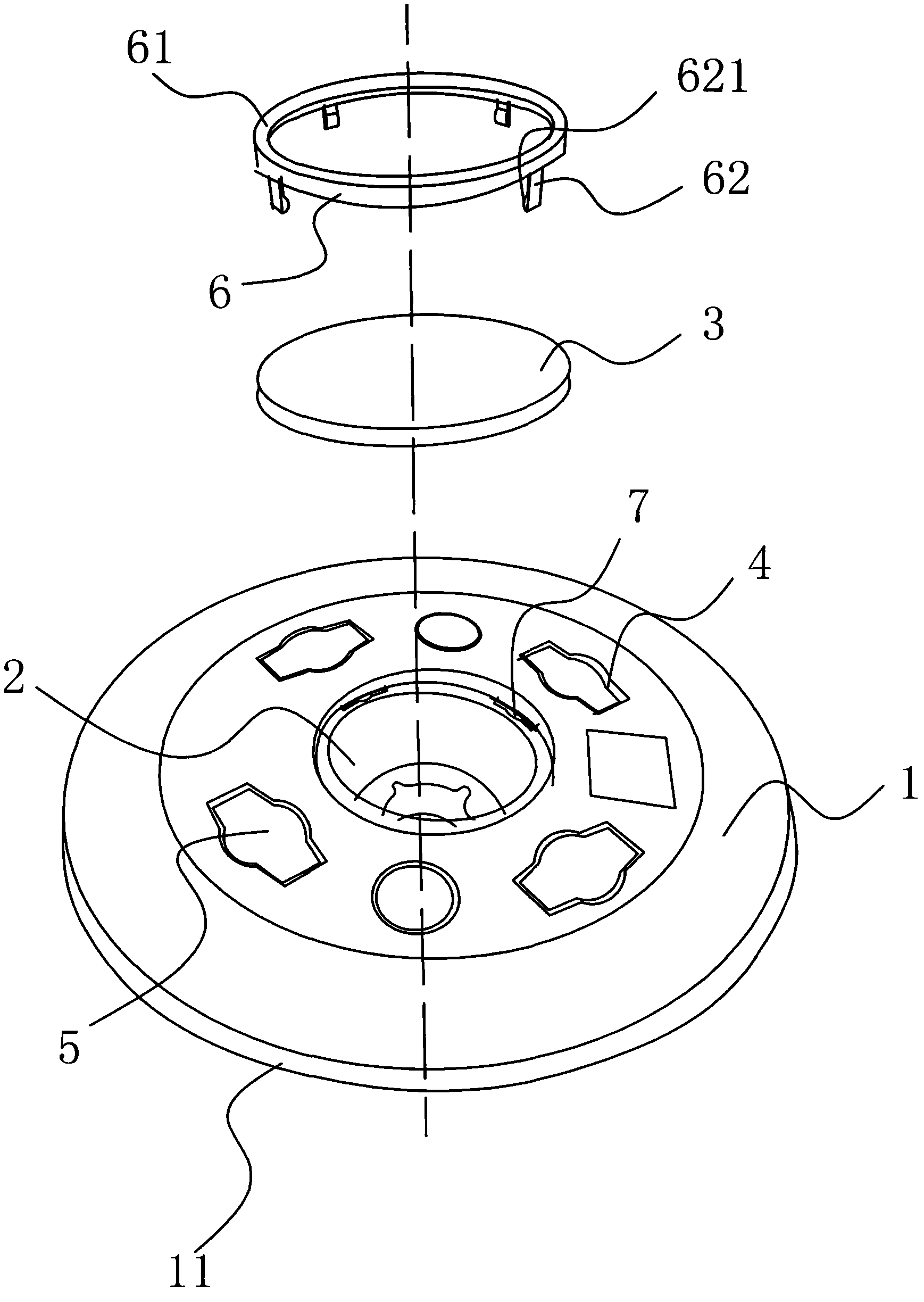 Buckle assembly type mahjong machine control disk