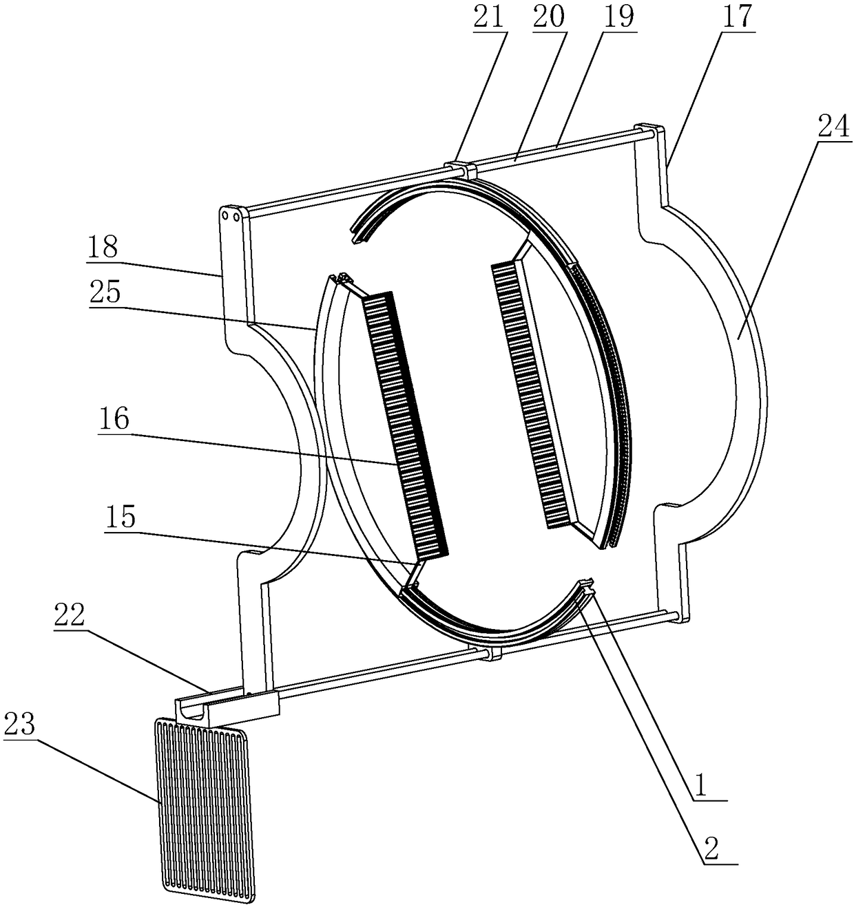 High-voltage line insulator automatic cleaning tool