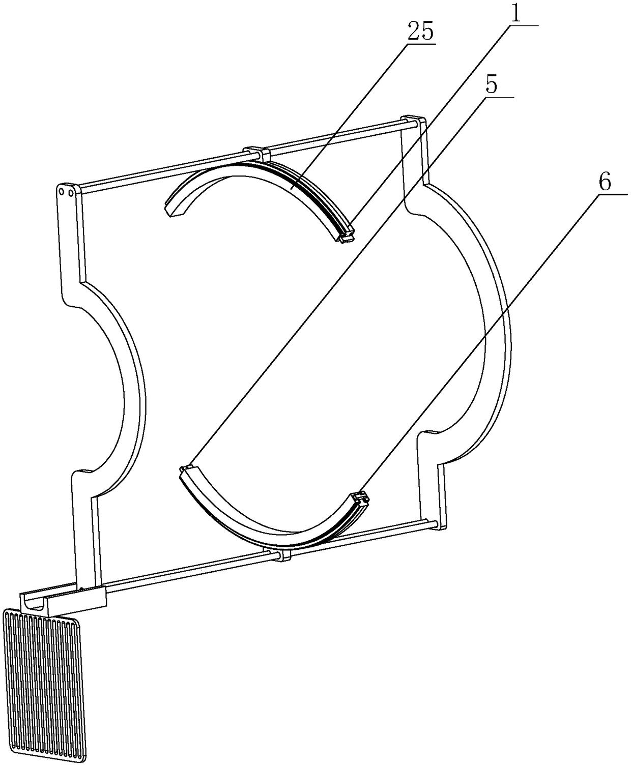 High-voltage line insulator automatic cleaning tool