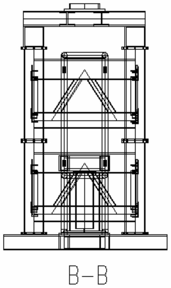 A hydraulic jacking system and construction method for adding knots at the bottom