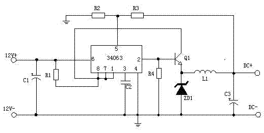 Vehicle-mounted automatic power-off mobile phone charger