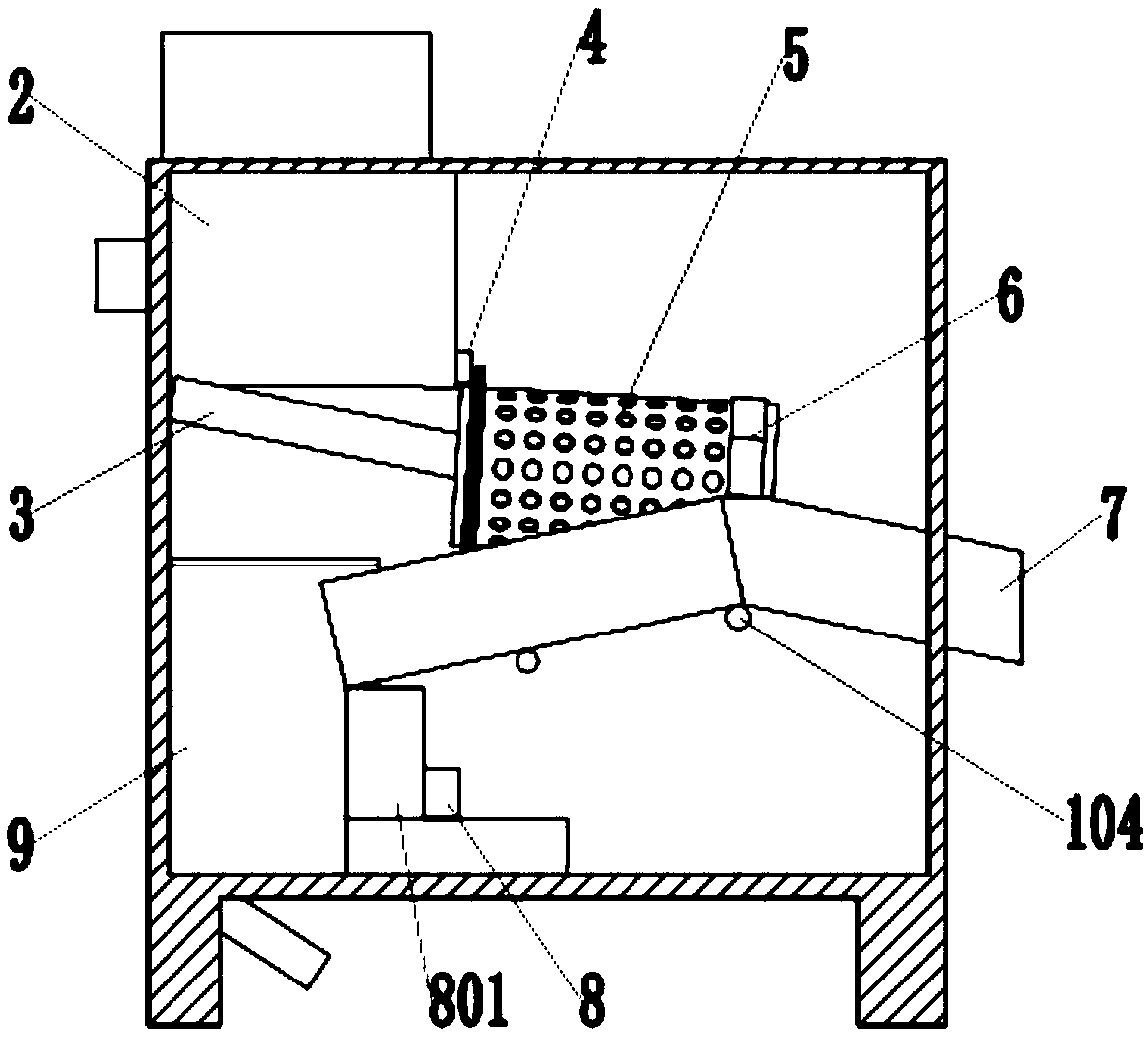 Peanut shell removing device