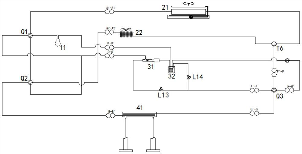 Ejecting evaporative cooling type air-cooled heat pump unit