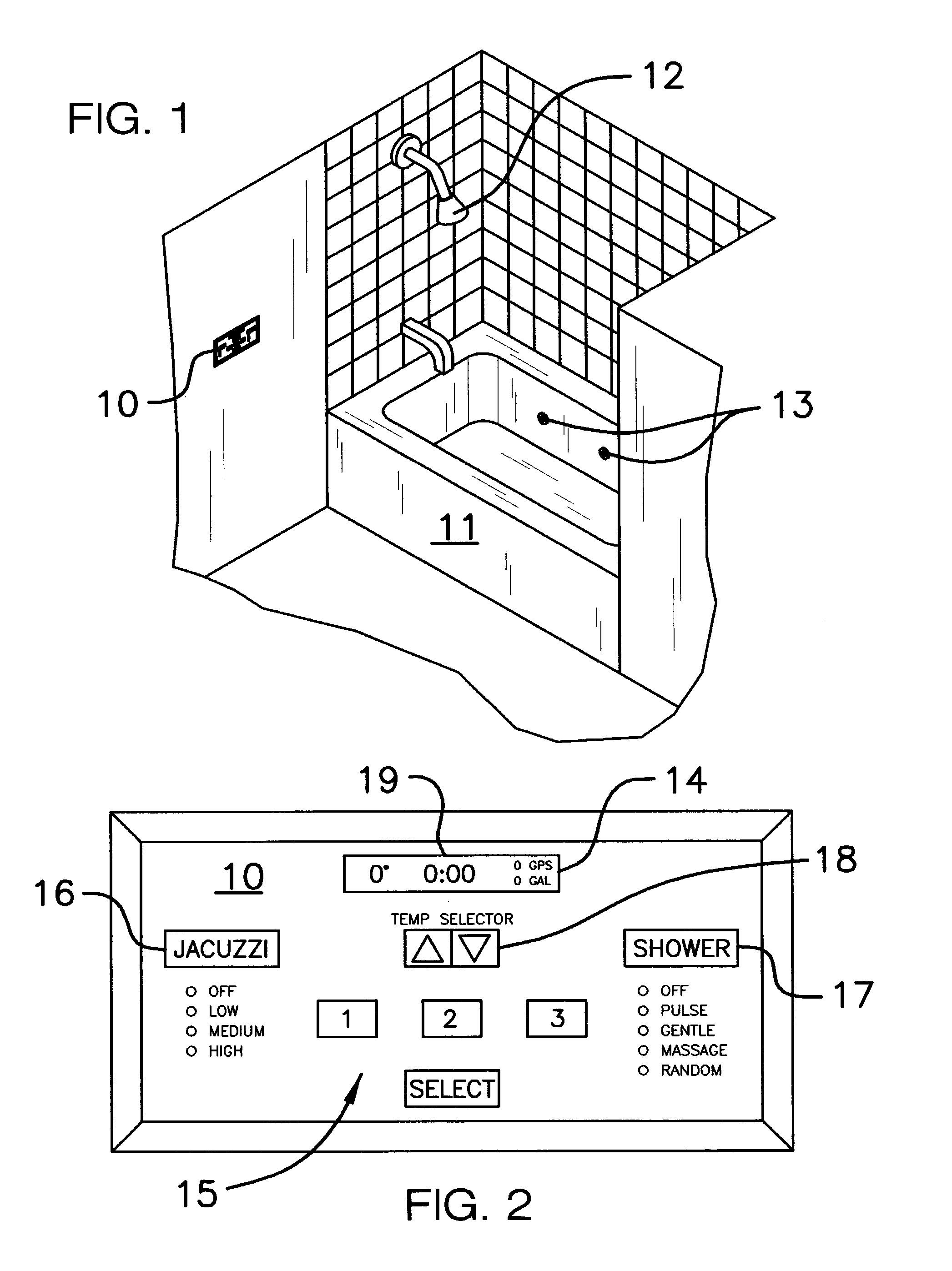 Bathtub/shower water control system