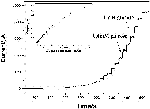 Preparation method and application of copper nanowire graphene composite modified electrode