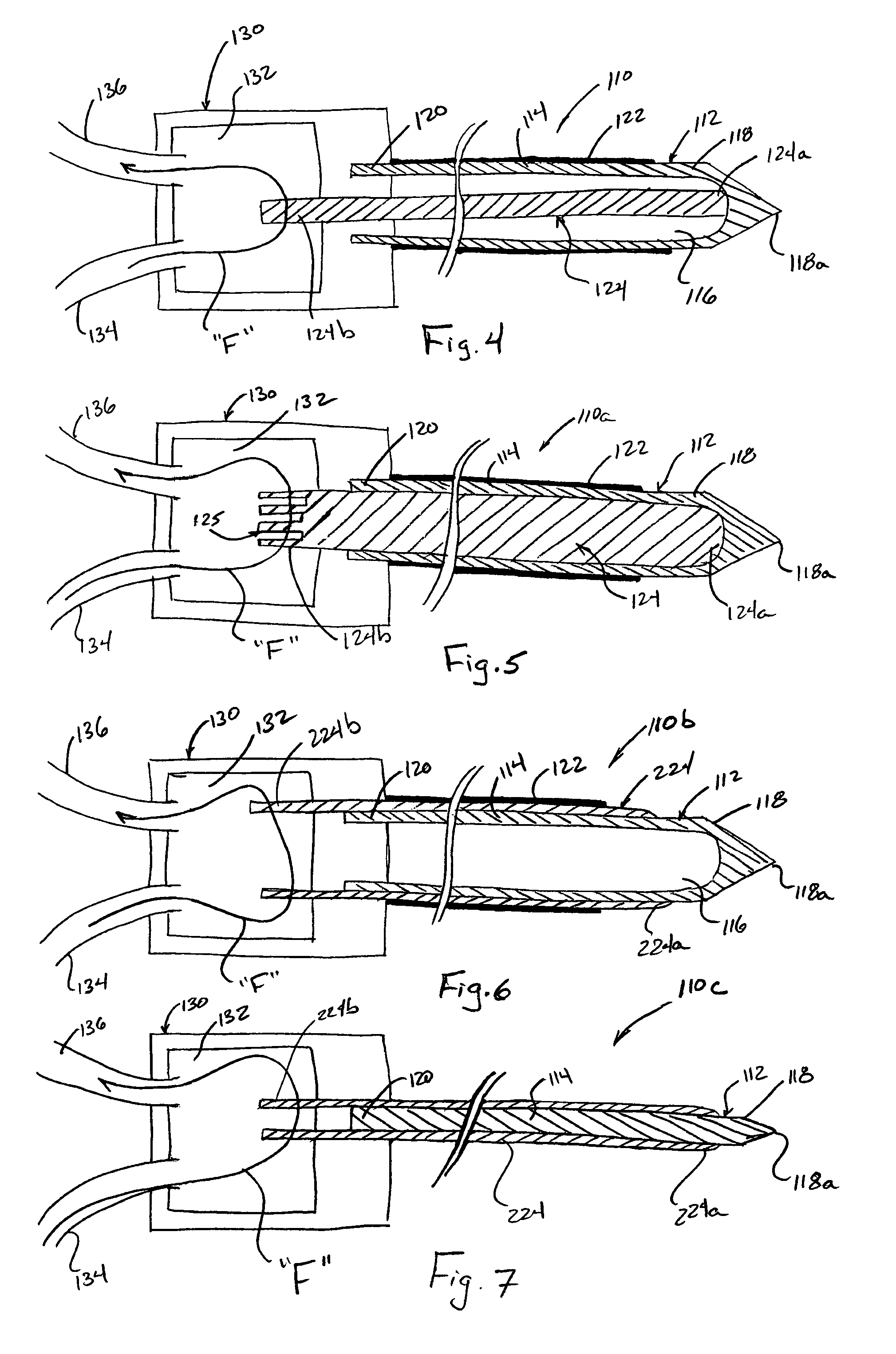 Cooled RF ablation needle