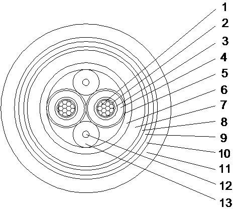 IE-grade instrument cable for third-generation passive nuclear power plant gentle environment and production method