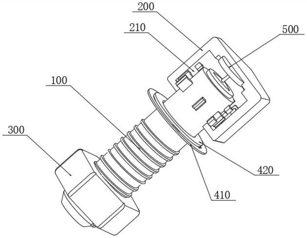 Special fasteners for automobile front guide frame