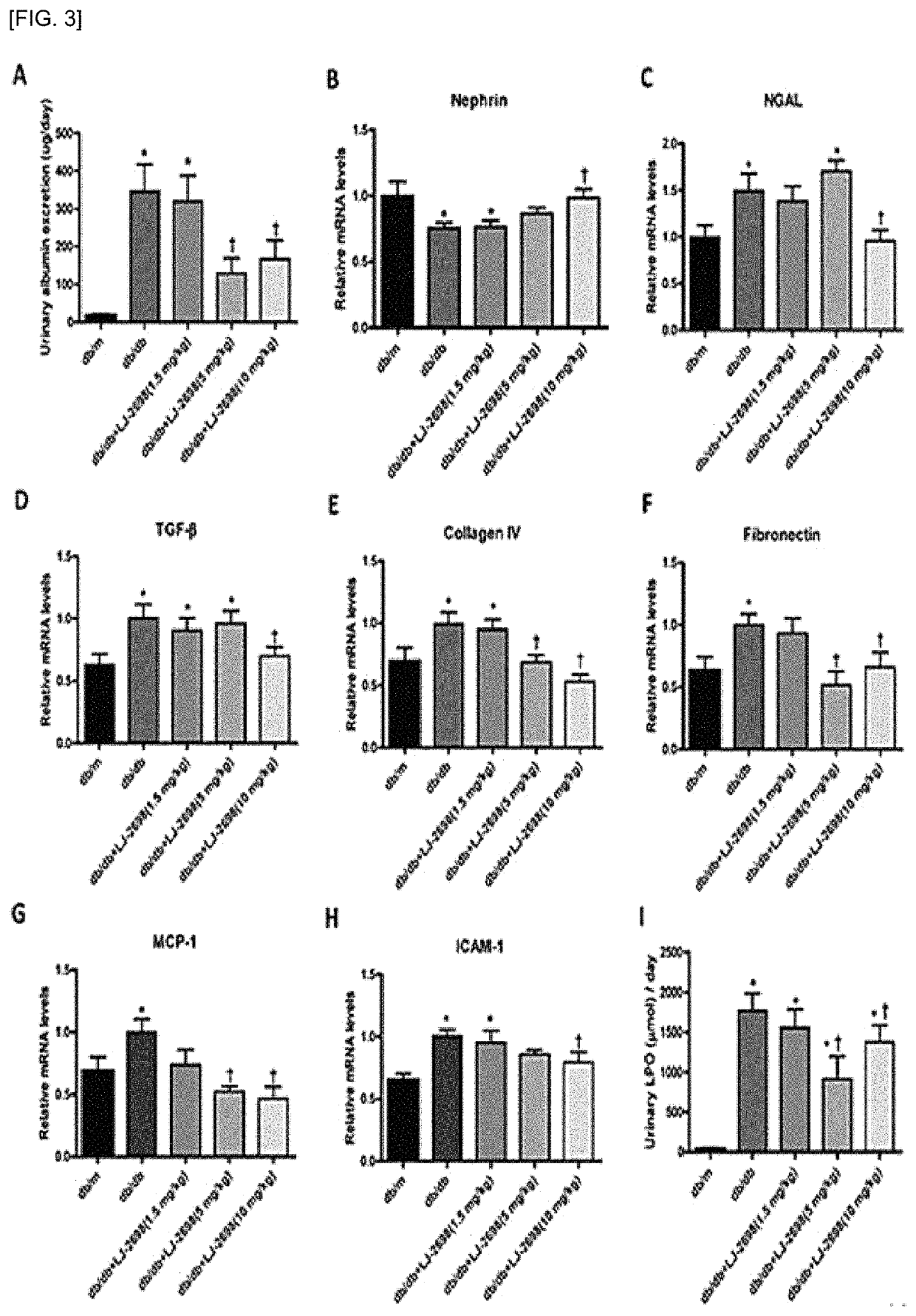 Pharmaceutical composition for preventing and treating diabetic nephropaphy including adenosine derivative