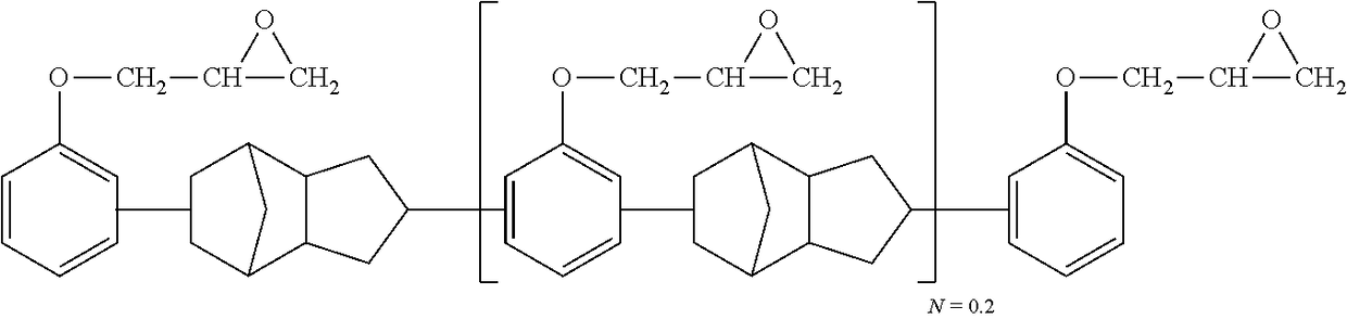 Composite material with thermoplastic toughened novolac-based epoxy resin matrix