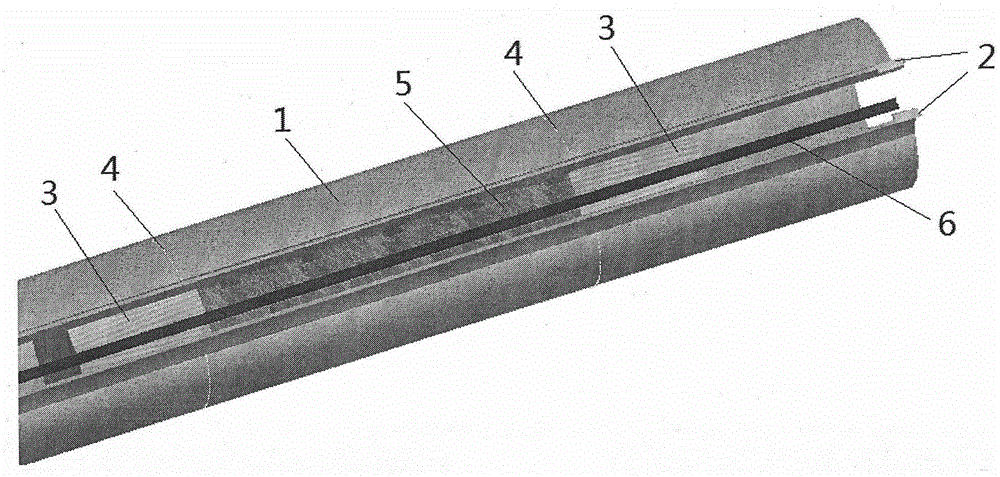 Long charging bag and method for charging blast holes through long charging bag