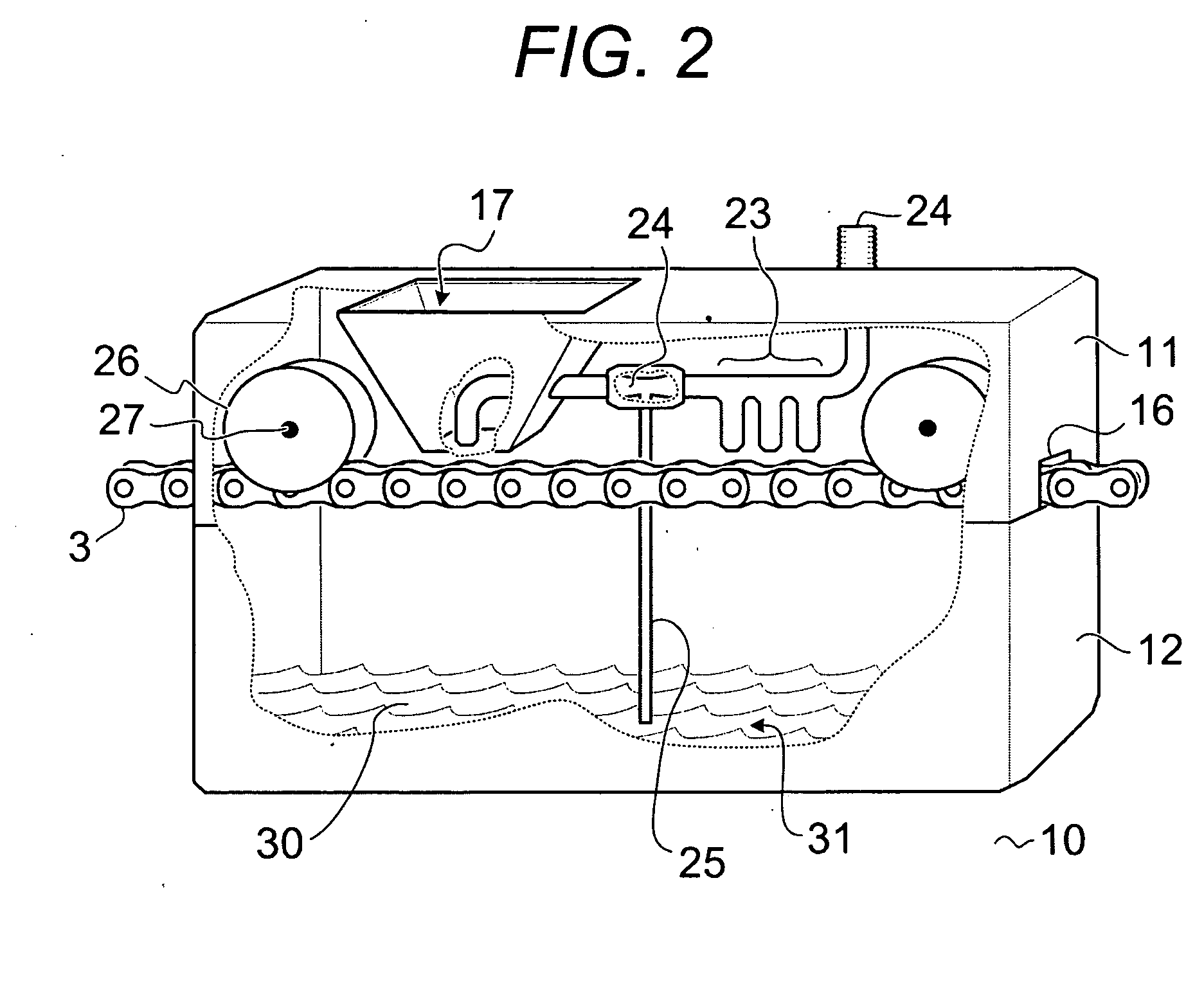 Bicycle Chain Cleaner and Lubrication Apparatus