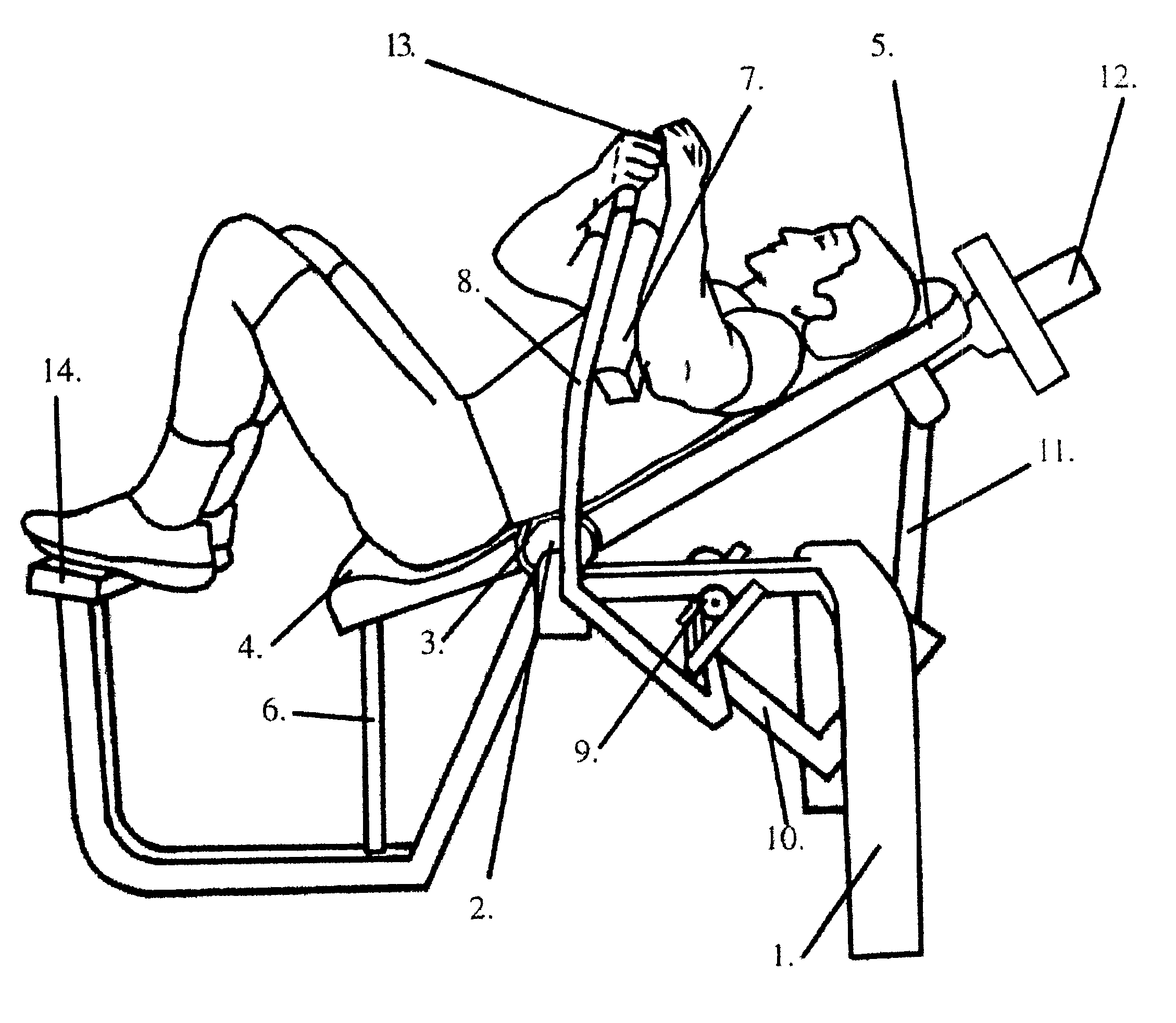 Abdominal weight lifting apparatus and method