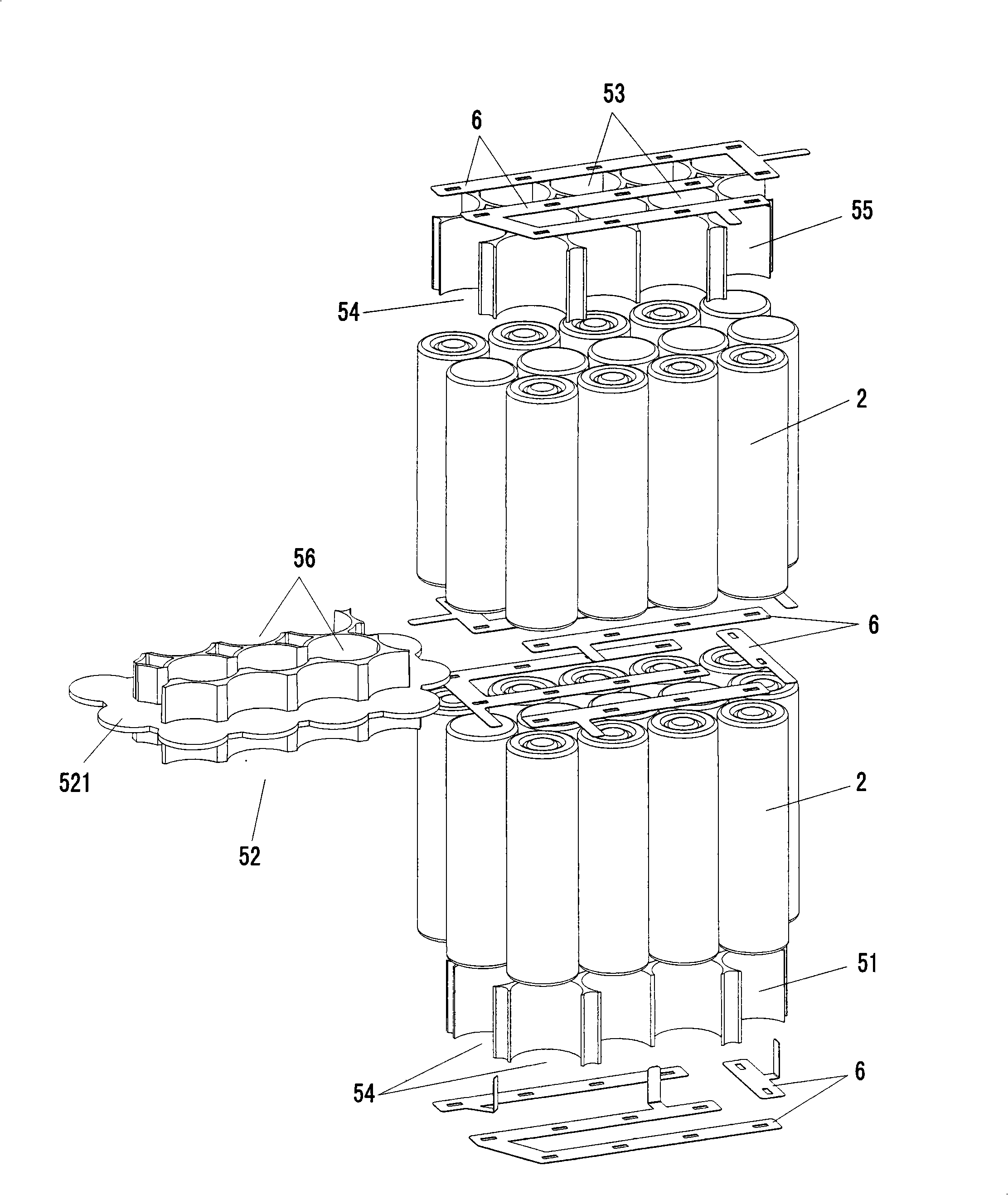 Anti-knock power battery apparatus