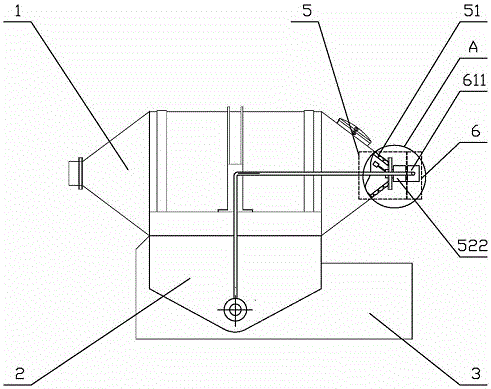 Two-dimensional vacuum drying mixer